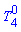 `#msubsup(mi("T"),mn("4"),mn("0"))`
