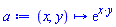 proc (x, y) options operator, arrow; Units:-Simple:-exp(Units:-Simple:-`*`(x, y)) end proc