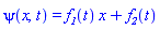 psi(x, t) = f__1(t)*x+f__2(t)