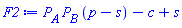P[A]*P[B]*(p-s)-c+s