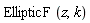 EllipticF(z, k)