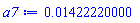 0.1422220000e-1