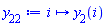 proc (i) options operator, arrow; y[2](i) end proc