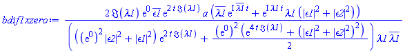 2*Im(lambda1)*exp(0)*conjugate(epsilon1)*exp(2*t*Im(lambda1))*a*(conjugate(lambda1)*exp(I*conjugate(lambda1)*t)+exp(I*lambda1*t)*lambda1*(abs(epsilon1)^2+abs(epsilon2)^2))/((((exp(0))^2*abs(epsilon2)^2+abs(epsilon1)^2)*exp(2*t*Im(lambda1))+(1/2)*(exp(0))^2*(exp(4*t*Im(lambda1))+(abs(epsilon1)^2+abs(epsilon2)^2)^2))*lambda1*conjugate(lambda1))