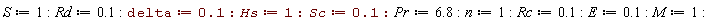 S := 1; Rd := .1; delta := .1; Hs := 1; Sc := .1; Pr := 6.8; n := 1; Rc := .1; E := .1; M := 1