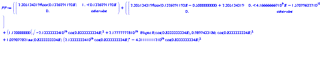 piecewise(1. < .1326291193*B, 2.305134319*floor(.1326291193*B), 0.)+piecewise(0. < 4166666667.*B-0.1570796327e11, 2.305134319*floor(.1326291193*B-.5000000000)+2.305134319, 0.)+1.120000000*((-0.2133333334e20*cos(.8333333334*B)^2+0.2177777778e20)^(1/2)*EllipticE(cos(.8333333334*B), .9897433186)*cos(.8333333334*B)^2+1.029077821*sin(.8333333334*B)*(0.2133333334e20*cos(.8333333334*B)^4-0.4311111112e20*cos(.8333333334*B)^2+0.2177777778e20)^(1/2)-1.*EllipticE(cos(.8333333334*B), .9897433186)*(-0.2133333334e20*cos(.8333333334*B)^2+0.2177777778e20)^(1/2))/(sin(.8333333334*B)*(0.2133333334e20*cos(.8333333334*B)^4-0.4311111112e20*cos(.8333333334*B)^2+0.2177777778e20)^(1/2))