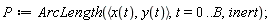 P := VectorCalculus:-ArcLength(VectorCalculus:-`<,>`(x(t), y(t)), t = 0 .. B, inert);