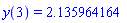 y(3) = 2.135964164