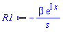 -beta*exp(I*x)/s