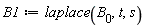 B1 := laplace(B__0, t, s)