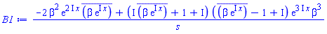 (-2*beta^2*exp((2*I)*x)*conjugate(beta*exp(I*x))+(I*conjugate(beta*exp(I*x))+1+I)*(conjugate(beta*exp(I*x))+(-1+I))*exp((3*I)*x)*beta^3)/s