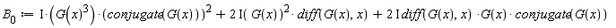 B__0 := I*G(x)^3*conjugate(G(x))^2+(2*I)*G(x)^2*(diff(G(x), x))+(2*I)*(diff(G(x), x))*G(x)*conjugate(G(x))