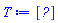 T := Vector[row](3, {(1) = A[1, 1], (2) = A[1, 2], (3) = A[1, 3]})