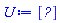 U := Vector(3, {(1) = B[1, 1], (2) = B[2, 1], (3) = B[3, 1]})