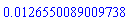 HFloat(0.012655008900973756)