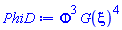 Phi^3*G(xi)^4