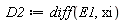 D2 := diff(E1, xi)