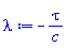 -tau/c