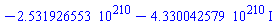 -0.2531926553e211-0.4330042579e211*I
