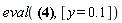 eval(-0.8620689655e-14*(-0.3110000000e22*y^(7/6)-0.3920000000e20*y^(25/6)+0.2317086432e28*exp(-45.07/y)+0.2145450400e30*exp(-19.98/y^(1/3)-0.935317203476387e-2*y^2))/(y^(2/3)*(-.1+0.15e-1*y^1.2)), [y = .1])