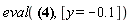eval(-0.8620689655e-14*(-0.3110000000e22*y^(7/6)-0.3920000000e20*y^(25/6)+0.2317086432e28*exp(-45.07/y)+0.2145450400e30*exp(-19.98/y^(1/3)-0.935317203476387e-2*y^2))/(y^(2/3)*(-.1+0.15e-1*y^1.2)), [y = -.1])