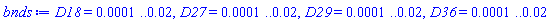 D18 = 0.1e-3 .. 0.2e-1, D27 = 0.1e-3 .. 0.2e-1, D29 = 0.1e-3 .. 0.2e-1, D36 = 0.1e-3 .. 0.2e-1