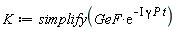 K := simplify(GeF*exp(-I*gamma*P*t))