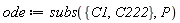 ode := subs({C1, C222}, P)