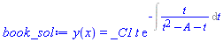 y(x) = _C1*t*exp(-(Int(t/(t^2-A-t), t)))