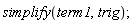simplify(term1, trig)