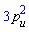 3*`#mi("p",mathcolor="#000000");`[`#mi("u",mathcolor="#000000");`]^2