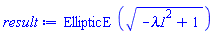 EllipticE((-lambda1^2+1)^(1/2))