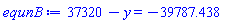 37320-y = -39787.438