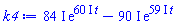 (84*I)*exp((60*I)*t)-(90*I)*exp((59*I)*t)