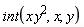 int(x*y^2, x, y)