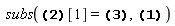 subs({RootOf(-(Int(1/(2*cos(_a)+_Z)^(1/2), _a = 0 .. Pi))+_a+c__2), RootOf(-(Int(1/(2*cos(_a)+RootOf(-(Int(1/(2*cos(_a)+_Z)^(1/2), _a = 0 .. Pi))+_a+c__2))^(1/2), _a = 0 .. _Z))+x+c__2)}[1] = RootOf(-(Int(1/(2*cos(_b)+_Z)^(1/2), _b = 0 .. Pi))+_b+c__2), RootOf(-(Int(1/(2*cos(_a)+RootOf(-(Int(1/(2*cos(_a)+_Z)^(1/2), _a = 0 .. Pi))+_a+c__2))^(1/2), _a = 0 .. _Z))+x+c__2))