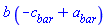 b*(-c__bar+a__bar)