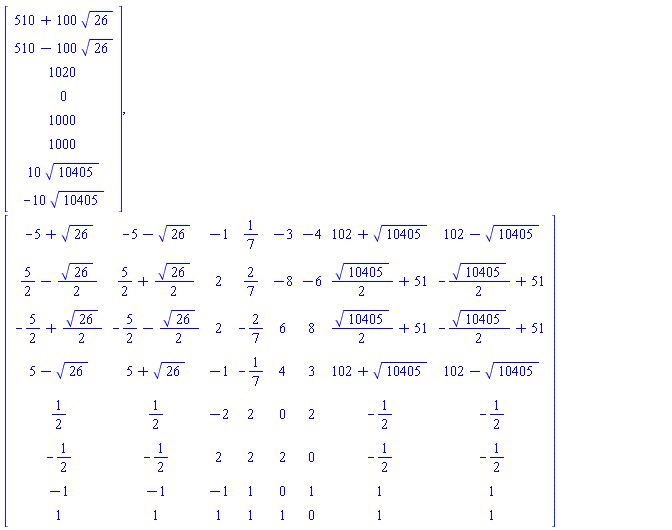 Vector[column](%id = 18446884131466193606), Matrix(%id = 18446884131350005030)