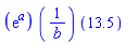 ``(exp(a))*``(1/b)*``(13.5)