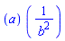``(a)*``(1/b^2)