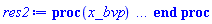 proc (x_bvp) local res, data, solnproc, _ndsol, outpoint, i; option `Copyright (c) 2000 by Waterloo Maple Inc. All rights reserved.`; _EnvDSNumericSaveDigits := Digits; Digits := 15; if _EnvInFsolve = true then outpoint := evalf[_EnvDSNumericSaveDigits](x_bvp) else outpoint := evalf(x_bvp) end if; data := Array(1..4, {(1) = proc (outpoint) local X, Y, YP, yout, errproc, L, V, i; option `Copyright (c) 2000 by Waterloo Maple Inc. All rights reserved.`; X := Vector(8, {(1) = .0, (2) = .13069999999999998, (3) = .26139999999999997, (4) = .3921, (5) = .5228, (6) = .6535000000000001, (7) = .7842000000000001, (8) = .9149}, datatype = float[8], order = C_order); Y := Matrix(8, 4, {(1, 1) = .0, (1, 2) = .0, (1, 3) = .0, (1, 4) = .0, (2, 1) = .0, (2, 2) = .0, (2, 3) = .0, (2, 4) = .0, (3, 1) = .0, (3, 2) = .0, (3, 3) = .0, (3, 4) = .0, (4, 1) = .0, (4, 2) = .0, (4, 3) = .0, (4, 4) = .0, (5, 1) = .0, (5, 2) = .0, (5, 3) = .0, (5, 4) = .0, (6, 1) = .0, (6, 2) = .0, (6, 3) = .0, (6, 4) = .0, (7, 1) = .0, (7, 2) = .0, (7, 3) = .0, (7, 4) = .0, (8, 1) = .0, (8, 2) = .0, (8, 3) = .0, (8, 4) = .0}, datatype = float[8], order = C_order); YP := Matrix(8, 4, {(1, 1) = .0, (1, 2) = .0, (1, 3) = .0, (1, 4) = .0, (2, 1) = .0, (2, 2) = .0, (2, 3) = .0, (2, 4) = -.0, (3, 1) = .0, (3, 2) = .0, (3, 3) = .0, (3, 4) = -.0, (4, 1) = .0, (4, 2) = .0, (4, 3) = .0, (4, 4) = -.0, (5, 1) = .0, (5, 2) = .0, (5, 3) = .0, (5, 4) = -.0, (6, 1) = .0, (6, 2) = .0, (6, 3) = .0, (6, 4) = -.0, (7, 1) = .0, (7, 2) = .0, (7, 3) = .0, (7, 4) = -.0, (8, 1) = .0, (8, 2) = .0, (8, 3) = .0, (8, 4) = -.0}, datatype = float[8], order = C_order); errproc := proc (x_bvp) local outpoint, X, Y, yout, L, V, i; option `Copyright (c) 2000 by Waterloo Maple Inc. All rights reserved.`; Digits := 15; outpoint := evalf(x_bvp); X := Vector(8, {(1) = .0, (2) = .13069999999999998, (3) = .26139999999999997, (4) = .3921, (5) = .5228, (6) = .6535000000000001, (7) = .7842000000000001, (8) = .9149}, datatype = float[8], order = C_order); Y := Matrix(8, 4, {(1, 1) = .0, (1, 2) = .0, (1, 3) = .0, (1, 4) = .0, (2, 1) = .0, (2, 2) = .0, (2, 3) = .0, (2, 4) = .0, (3, 1) = .0, (3, 2) = .0, (3, 3) = .0, (3, 4) = .0, (4, 1) = .0, (4, 2) = .0, (4, 3) = .0, (4, 4) = .0, (5, 1) = .0, (5, 2) = .0, (5, 3) = .0, (5, 4) = .0, (6, 1) = .0, (6, 2) = .0, (6, 3) = .0, (6, 4) = .0, (7, 1) = .0, (7, 2) = .0, (7, 3) = .0, (7, 4) = .0, (8, 1) = .0, (8, 2) = .0, (8, 3) = .0, (8, 4) = .0}, datatype = float[8], order = C_order); if not type(outpoint, 'numeric') then if outpoint = "start" or outpoint = "left" then return X[1] elif outpoint = "right" then return X[8] elif outpoint = "order" then return 2 elif outpoint = "error" then return 0. elif outpoint = "errorproc" then error "this is already the error procedure" elif outpoint = "rawdata" then return [4, 8, [sigma(r), diff(sigma(r), r), theta(r), diff(theta(r), r)], X, Y] else return ('procname')(x_bvp) end if end if; if outpoint < X[1] or X[8] < outpoint then error "solution is only defined in the range %1..%2", X[1], X[8] end if; V := array([1 = 4, 2 = 0]); if Digits <= trunc(evalhf(Digits)) then L := Vector(4, 'datatype' = 'float'[8]); yout := Vector(4, 'datatype' = 'float'[8]); evalhf(`dsolve/numeric/lagrange`(8, 4, X, Y, outpoint, var(yout), var(L), var(V))) else L := Vector(4, 'datatype' = 'sfloat'); yout := Vector(4, 'datatype' = 'sfloat'); `dsolve/numeric/lagrange`(8, 4, X, Y, outpoint, yout, L, V) end if; [r = outpoint, seq('[sigma(r), diff(sigma(r), r), theta(r), diff(theta(r), r)]'[i] = yout[i], i = 1 .. 4)] end proc; if not type(outpoint, 'numeric') then if outpoint = "start" or outpoint = "left" then return X[1] elif outpoint = "method" then return "bvp" elif outpoint = "right" then return X[8] elif outpoint = "order" then return 2 elif outpoint = "error" then return 0. elif outpoint = "errorproc" then return eval(errproc) elif outpoint = "rawdata" then return [4, 8, "depnames", X, Y, YP] else error "non-numeric value" end if end if; if outpoint < X[1] or X[8] < outpoint then error "solution is only defined in the range %1..%2", X[1], X[8] end if; if Digits <= trunc(evalhf(Digits)) and (_EnvInFsolve <> true or _EnvDSNumericSaveDigits <= trunc(evalhf(Digits))) then V := array( 1 .. 6, [( 1 ) = (7), ( 2 ) = (0), ( 3 ) = (false), ( 4 ) = (false), ( 5 ) = (true), ( 6 ) = (false)  ] ); L := Matrix(7, 2, {(1, 1) = .0, (1, 2) = .0, (2, 1) = .0, (2, 2) = .0, (3, 1) = .0, (3, 2) = .0, (4, 1) = .0, (4, 2) = .0, (5, 1) = .0, (5, 2) = .0, (6, 1) = .0, (6, 2) = .0, (7, 1) = .0, (7, 2) = .0}, datatype = float[8], order = C_order); yout := Vector(4, {(1) = .0, (2) = .0, (3) = .0, (4) = .0}, datatype = float[8]); evalhf(`dsolve/numeric/hermite`(8, 4, X, Y, YP, outpoint, var(yout), var(L), var(V))) else if _EnvInFsolve = true then Digits := _EnvDSNumericSaveDigits end if; V := array( 1 .. 6, [( 1 ) = (7), ( 2 ) = (0), ( 3 ) = (false), ( 4 ) = (false), ( 5 ) = (true), ( 6 ) = (false)  ] ); L := Matrix(7, 2, {(1, 1) = 0., (1, 2) = 0., (2, 1) = 0., (2, 2) = 0., (3, 1) = 0., (3, 2) = 0., (4, 1) = 0., (4, 2) = 0., (5, 1) = 0., (5, 2) = 0., (6, 1) = 0., (6, 2) = 0., (7, 1) = 0., (7, 2) = 0.}, order = C_order); yout := Vector(4, {(1) = 0., (2) = 0., (3) = 0., (4) = 0.}); `dsolve/numeric/hermite`(8, 4, X, Y, YP, outpoint, yout, L, V) end if; [outpoint, seq(yout[i], i = 1 .. 4)] end proc, (2) = Array(0..0, {}), (3) = [r, sigma(r), diff(sigma(r), r), theta(r), diff(theta(r), r)], (4) = 0}); solnproc := data[1]; if not type(outpoint, 'numeric') then if outpoint = "solnprocedure" then return eval(solnproc) elif member(outpoint, ["start", "left", "right", "errorproc", "rawdata", "order", "error"]) then return solnproc(x_bvp) elif outpoint = "sysvars" then return data[3] elif procname <> unknown then return ('procname')(x_bvp) else _ndsol := pointto(data[2][0]); return ('_ndsol')(x_bvp) end if end if; try res := solnproc(outpoint); [r = res[1], seq('[sigma(r), diff(sigma(r), r), theta(r), diff(theta(r), r)]'[i] = res[i+1], i = 1 .. 4)] catch: error  end try end proc