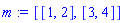 [[1, 2], [3, 4]]