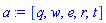 [q, w, e, r, t]