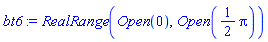 RealRange(Open(0), Open((1/2)*Pi))