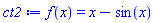 f(x) = x-sin(x)