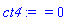 `` = 0