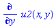 diff(u2(x, y), y)