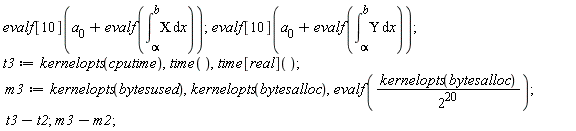 evalf[10](a[0]+evalf(int(CHI, x = alpha .. b)));