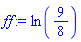 ln(9/8)