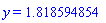 y = 1.818594854